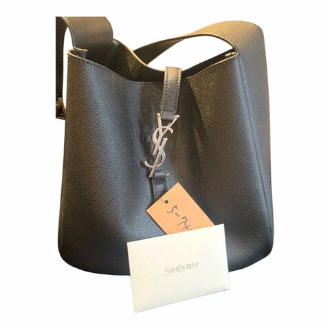 【美收精品】YSL  Hobo Small 荔枝紋牛皮可拆內袋單肩包 / 水桶包 / 腋下包  5-745【隔月月中將轉賣至日本 上架期限30天】