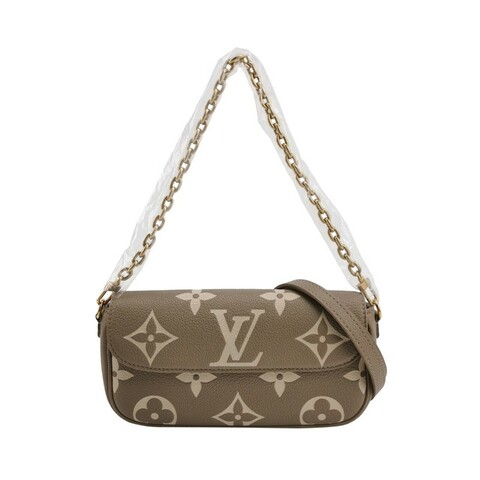 Louis Vuitton (LV) Ivy牛皮老花單肩包芯片款