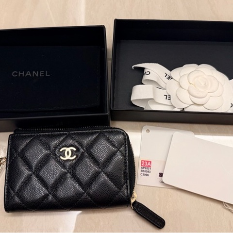 Chanel 拉鏈鑰匙卡包
