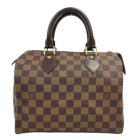 路易威登 Speedy 25 Damier 手提包，帆布材質，N41365，棕色，女士款，LOUIS VUITTON，二手