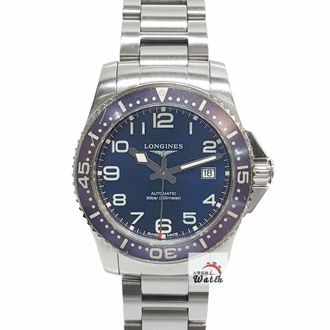 【大眾金時代】LONGINES浪琴 L3.695.4.03.6 深海征服者 潛水錶 鋁圈藍水鬼 藍色面 大眾金時代B1537