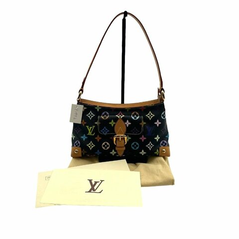 【美收精品】Louis Vuitton  村上隆黑彩 Eliza 肩背包  C-972【隔月月中將轉賣至日本 上架期限30天】