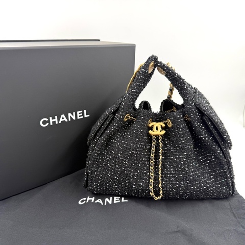 CHANEL一眼就是妳🖤黑色HOBO小號25BAG肩背包AS5293
