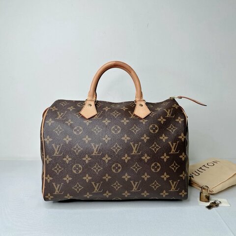 LV Speedy 30老花手提波士頓包