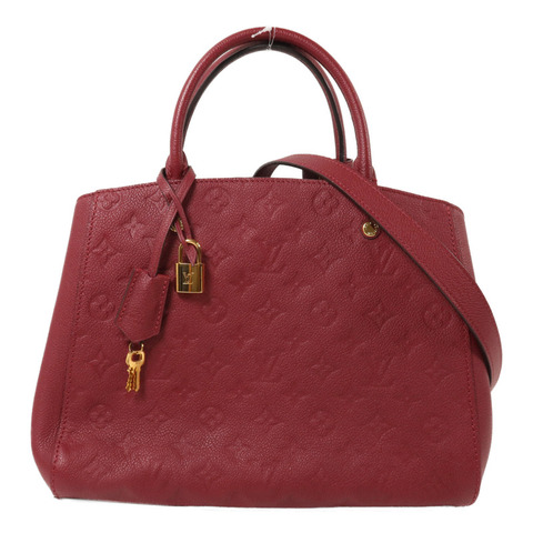 LOUIS VUITTON Monogram Empreinte Montaigne MM手挽肩背兩用袋