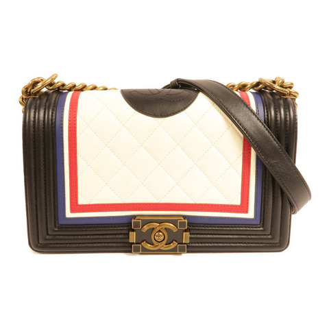 CHANEL 牛皮皮革Boy 25肩背袋