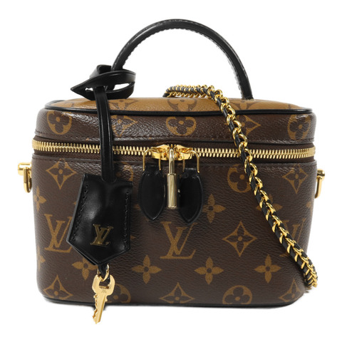 LOUIS VUITTON Monogram Reverse Vanity PM鏈帶手挽肩背兩用袋