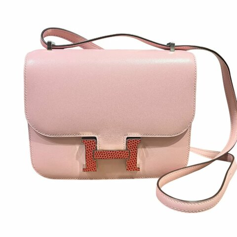 【美收精品】HERMÈS 愛馬仕 Constance Mini 18 蜥蜴皮 H扣肩背包/斜背包 6-219【隔月月中將轉賣至日本 上架期限30天】