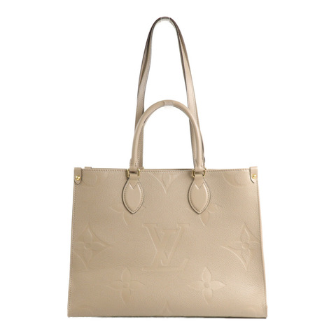 LOUIS VUITTON Monogram Empreinte On The Go MM金扣手挽肩背兩用袋
