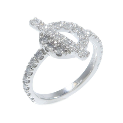 HERMES 18K白金Finesse Ring鑽石戒指