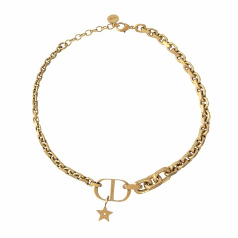 DIOR CD Navy 星星💫 頸鏈
