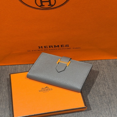 全新Hermes Bearn金釦小夾