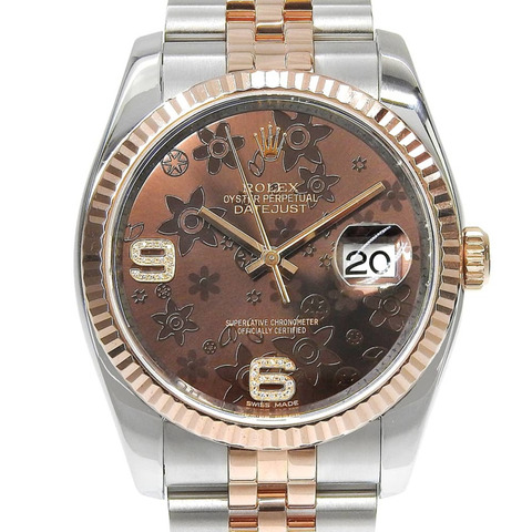 Rolex Datejust 36 雙色腕錶 116231 隨機序號 巧克力花 2026/04 已翻新