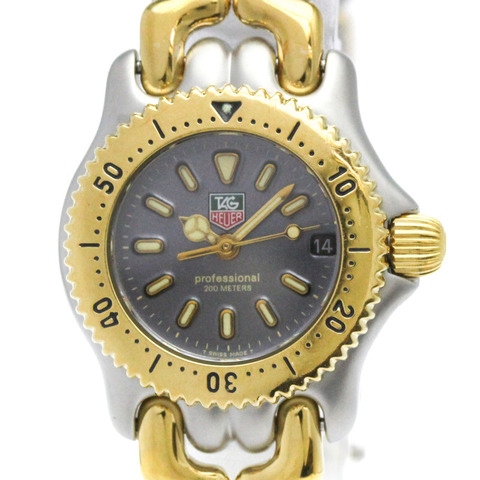 TAG HEUER Sel Professional 200公尺鍍金鋼女錶 S95.208 拋光