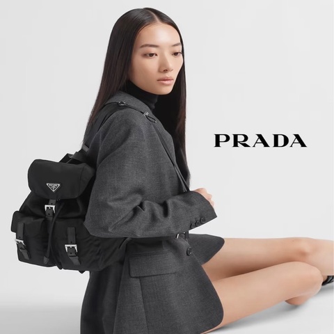 《初。Vintage》 Prada降落傘布面後背包（小號）