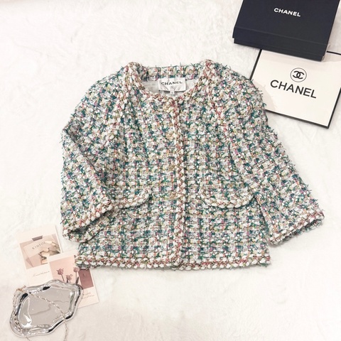 CHANEL Tweed Jacket 彩色混織花呢外套