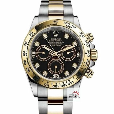 【大眾金時代】ROLEX勞力士 116503 Daytona 2019/03 半金迪通拿 黑色8鑽面盤 錶徑40mm 自動上鍊 大眾金時代B1546