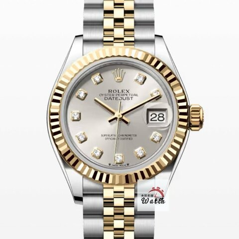【大眾金時代】ROLEX勞力士 279173 Datejust 蠔式日誌 最新款女錶 2021/03 銀色十鑽面盤 五珠帶 錶徑28mm 錶徑28mm 大眾金時代B1547