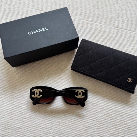 Chanel 超難買 CH5493 黑茶色 大logo墨鏡