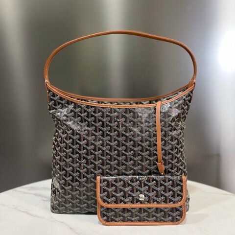 Goyard 戈雅 黑棕hobo 托特 自带子包 通勤大容量