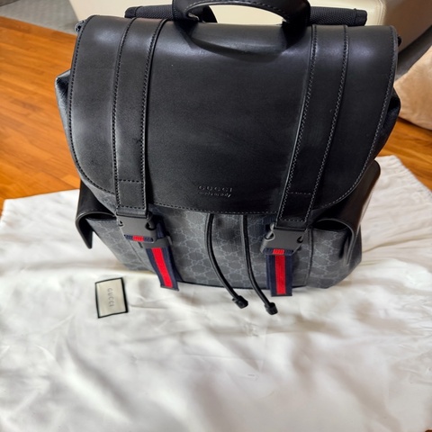 Gucci Soft GG Supreme Canvas Backpack / GG Supreme Backpack