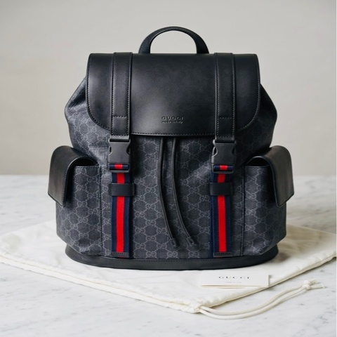 Gucci Soft GG Supreme Canvas Backpack / GG Supreme Backpack