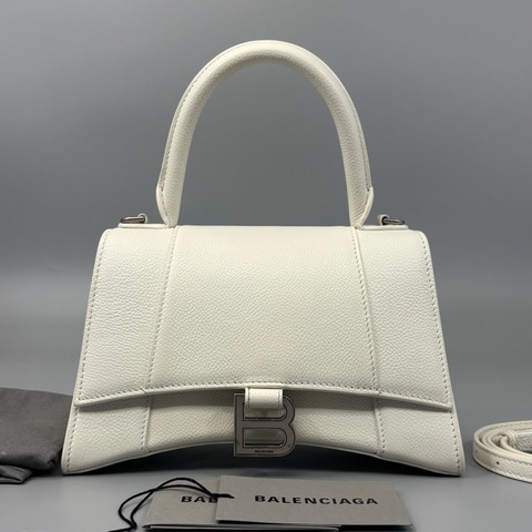 Balenciaga 巴黎世家 白色全皮沙漏S斜挎包 尺寸23*14