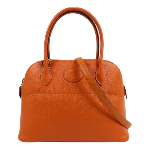 HERMES Epsom皮革Bolide 27手挽袋Feu