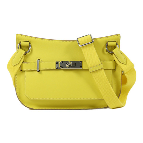 HERMES Swift皮革Mini Jypsiere肩背袋Lime