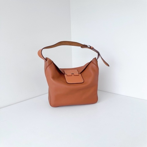 🆕Hermes 愛馬仕 稀有款virevolte 金棕色銀扣 單肩包 小號 22*35*4