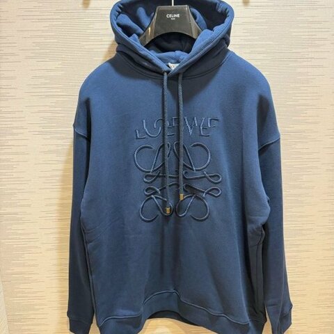 💎Han's house精品服飾💎 LOEWE 刺繡 LOGO 帽T  葡萄牙製 原價3300
