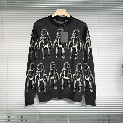 Louis Vuitton LV 針織毛衣sweater M碼 宇航員圖案 深灰色