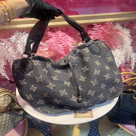 Celine 牛仔肩背包