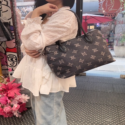 Celine 牛仔肩背包 neverfull