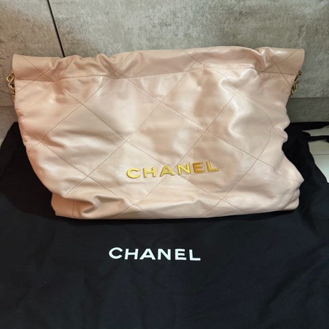 Chanel 22bag粉色小號