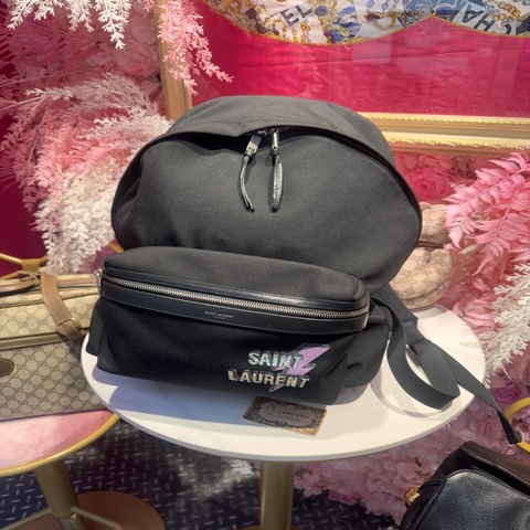 YSL 帆布後背包