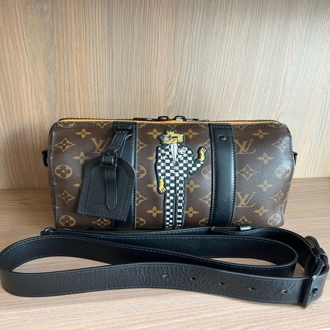 路易威登/Louis Vuitton  LVkeepall27 稻草人波士顿背包