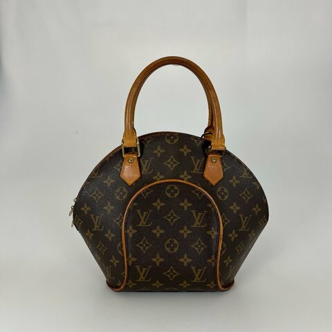 LV M51127 棕色原花帆布手提貝殼包