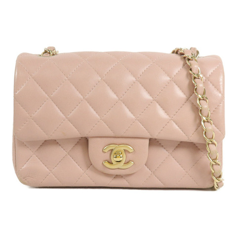 CHANEL 羊皮皮革Mini Classic 20鏈帶肩背袋