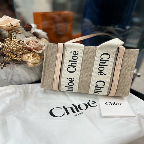 Chloé Woody tote mini 奶茶色