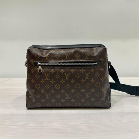 莉亞精品♡ LV M40387 Torres帆布拼皮郵差包 二手美包