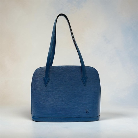 莉亞精品♡ Lv M53385 水波紋貝殼包 藍 二手美包