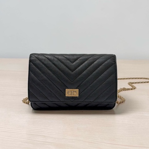莉亞精品♡ Chanel A70328 2.55 woc黑金 二手美包