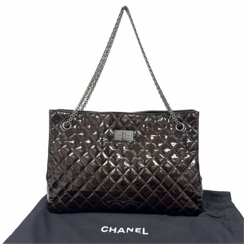 CHANEL 2.55 漆皮 肩背包