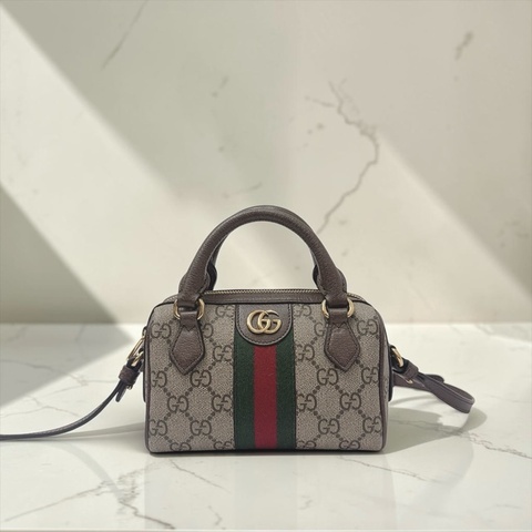 莉亞精品♡ Gucci 781490 滿版老花 Mini speedy 二手美包