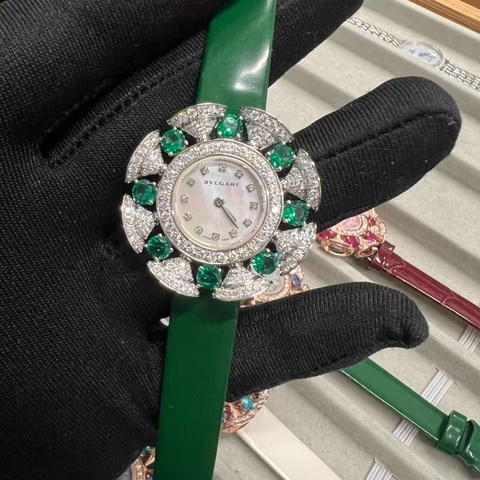 【1萬元震撼撿漏百萬級別高珠腕錶✨史無前例❤️‍🔥】Bvlgari/寶格麗 高級珠寶腕表 祖母绿高珠錶盤
