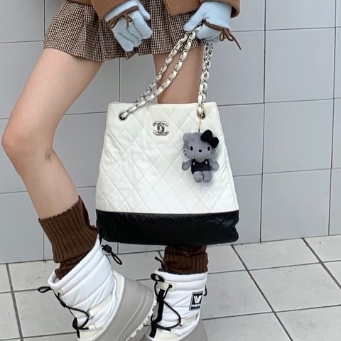 95新 Chanel香奈兒Gabrielle流浪鏈條包