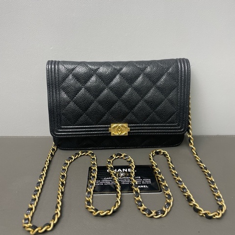 Chanel/香奈兒 leboy woc 經典菱格紋鏈條包