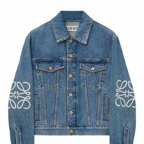 LOEWE 全新 Anagram Logo Denim Jacket  水洗 牛仔外套 丹寧 Size 34