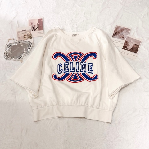 CELINE 白色短袖衛衣